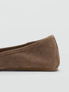 Ballerines en cuir avec nœud